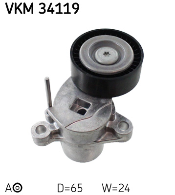 Belt Tensioner, V-ribbed belt - VKM 34119 SKF